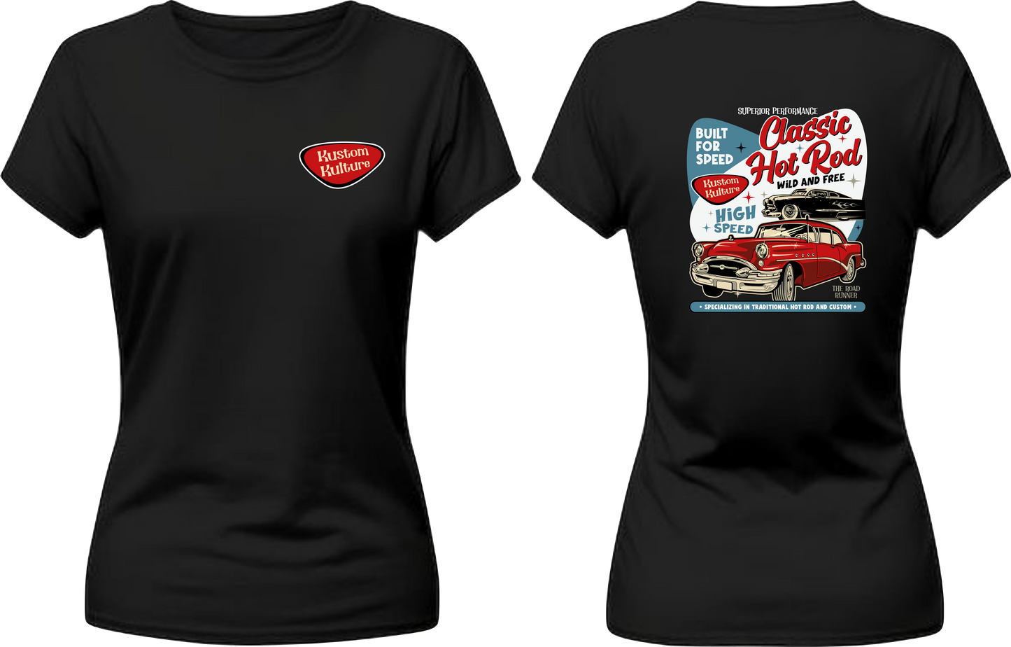 Classic Hot Rod T-shirt - Womens