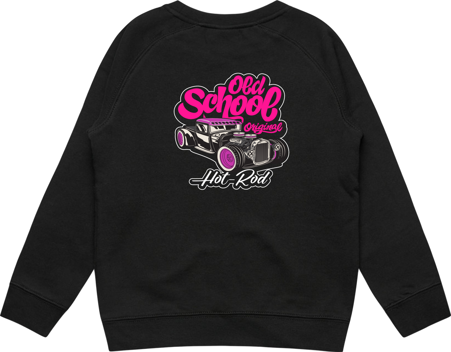 Old School Pink Crew Sweatshirt - Kids